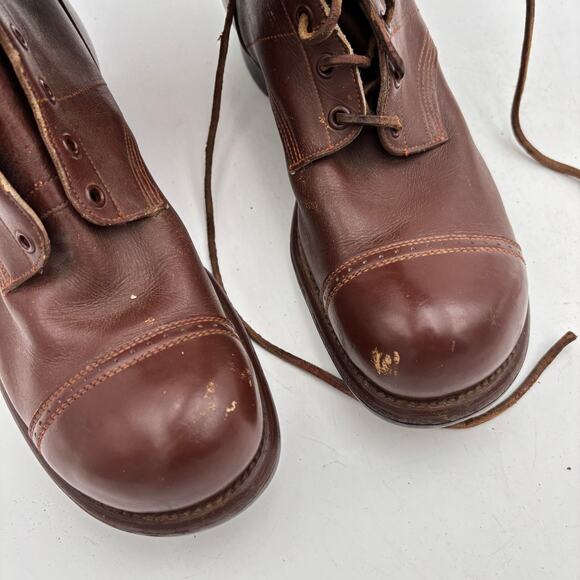 Vintage WWII 1942 Paratrooper Jump Boots International Shoe Co. 9 D main image 10